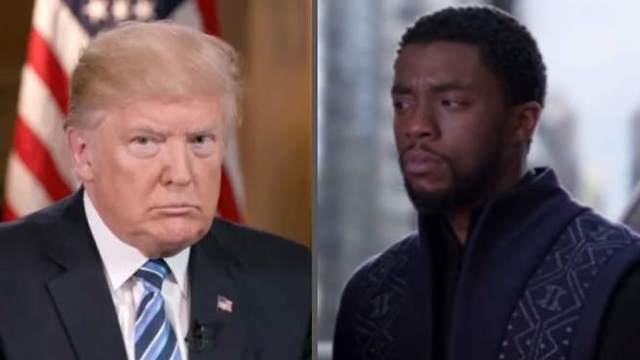 Trump and Black Panther actor