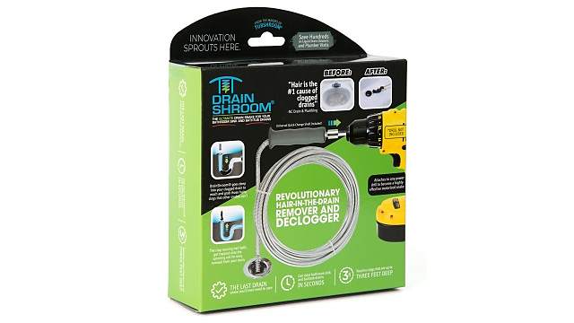 DrainShroom® Revolutionary Drain Snake Auger Clog Remover Cleaner by TubShroom 