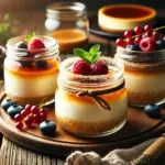 Sous Vide Crème Brûlée and Sous Vide Cheesecake in mason jars.