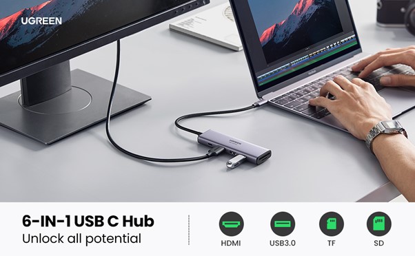 UGREEN 4K HDMI 6-in-1 USB-C Hub