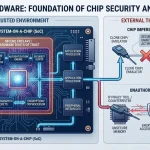 Passport chip security illustration